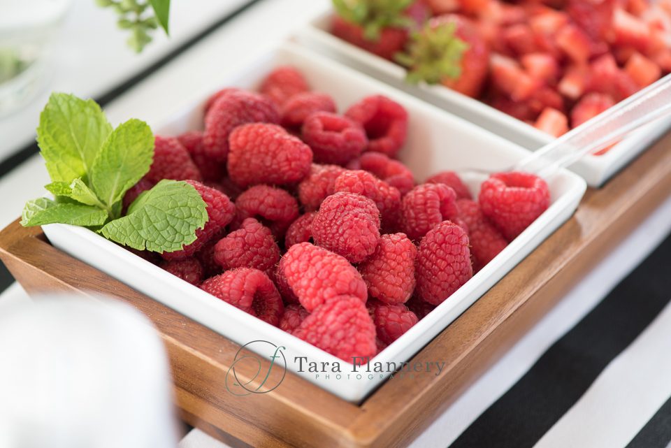 How to Plan an Event fresh raspberries on display