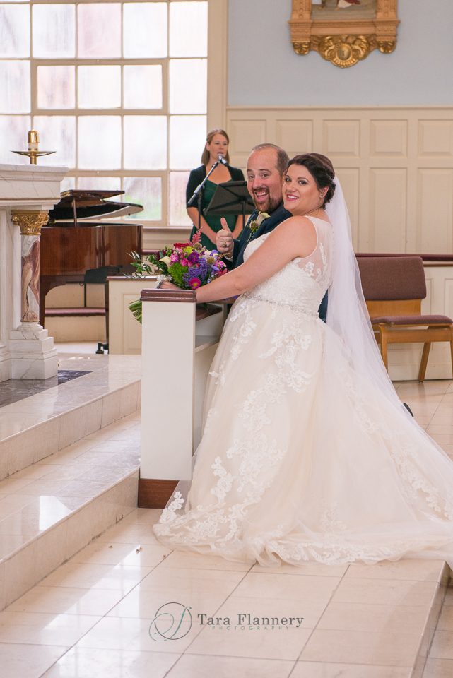 Wedding held in St. Mary's Catholic Center in College Station, TX.
