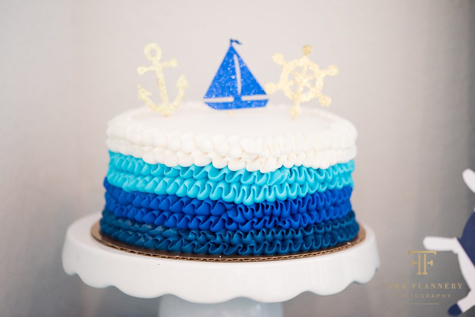 birthday cake sailboat nautical theme