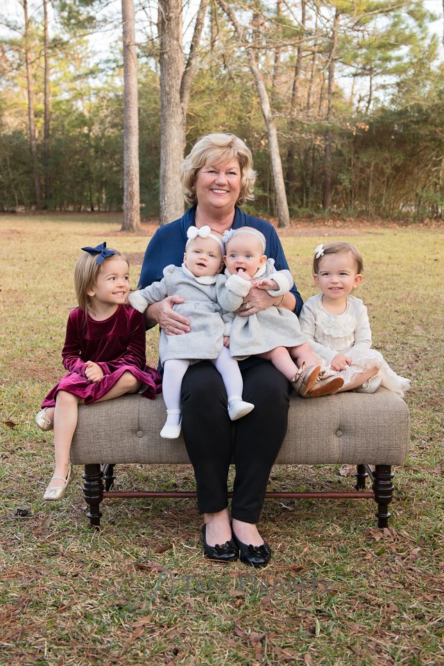 grandmother with grandchildren extended family portrait sessions