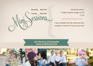 mini sessions with Tara Flannery Photography