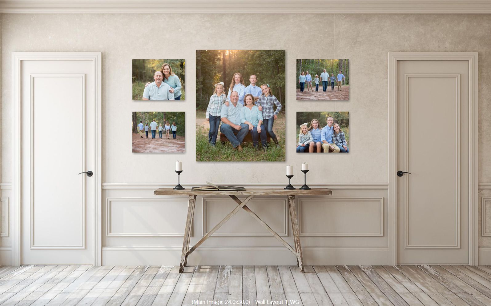 Canvas Collage for family portraits