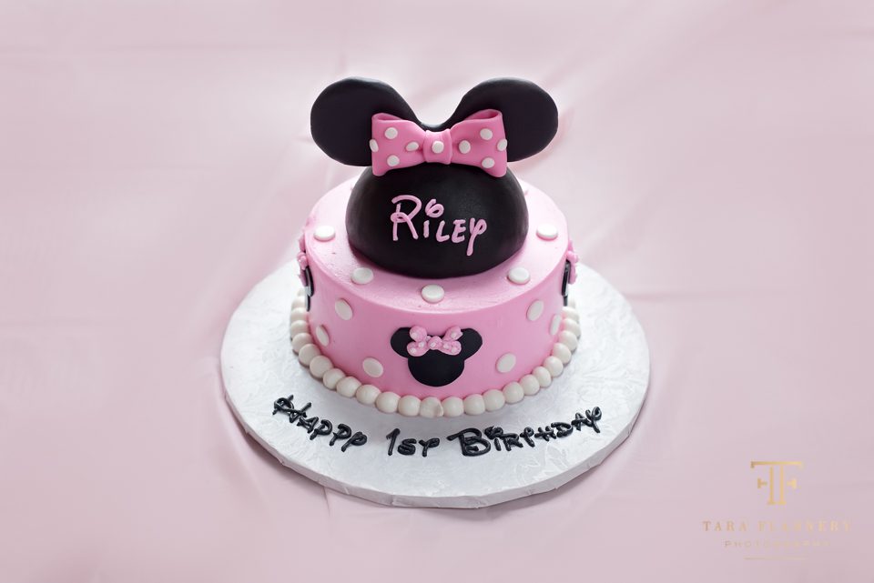 first birthday minnie mouse cake