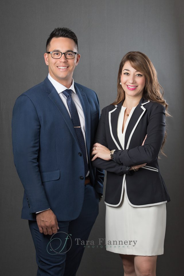 business partners posing for marketing images
