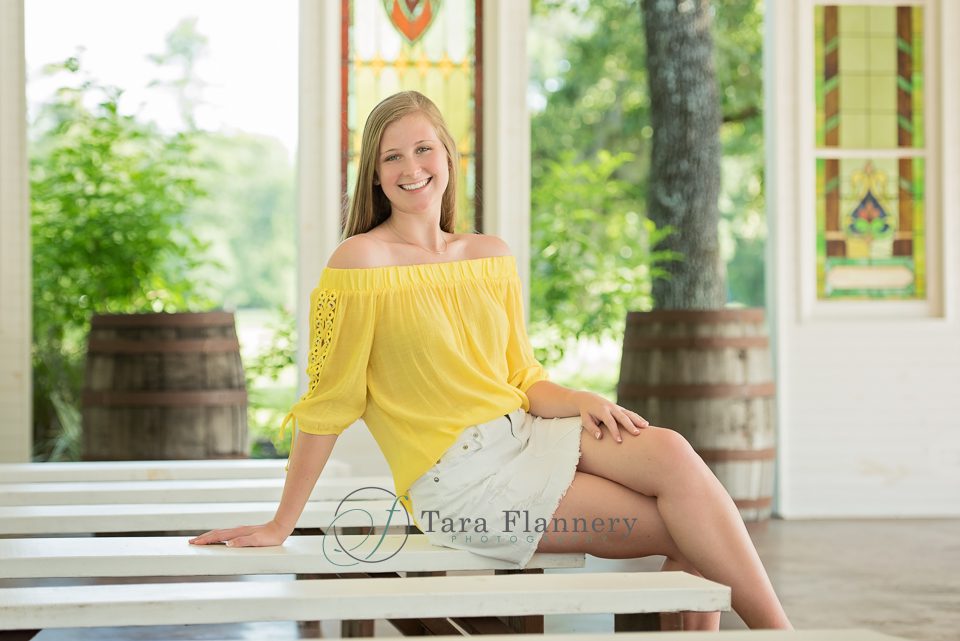 Senior Portraits Girl with yellow and white