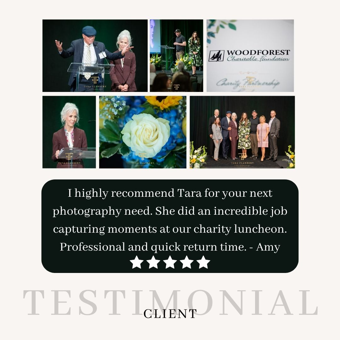 5-star client review for a event photography