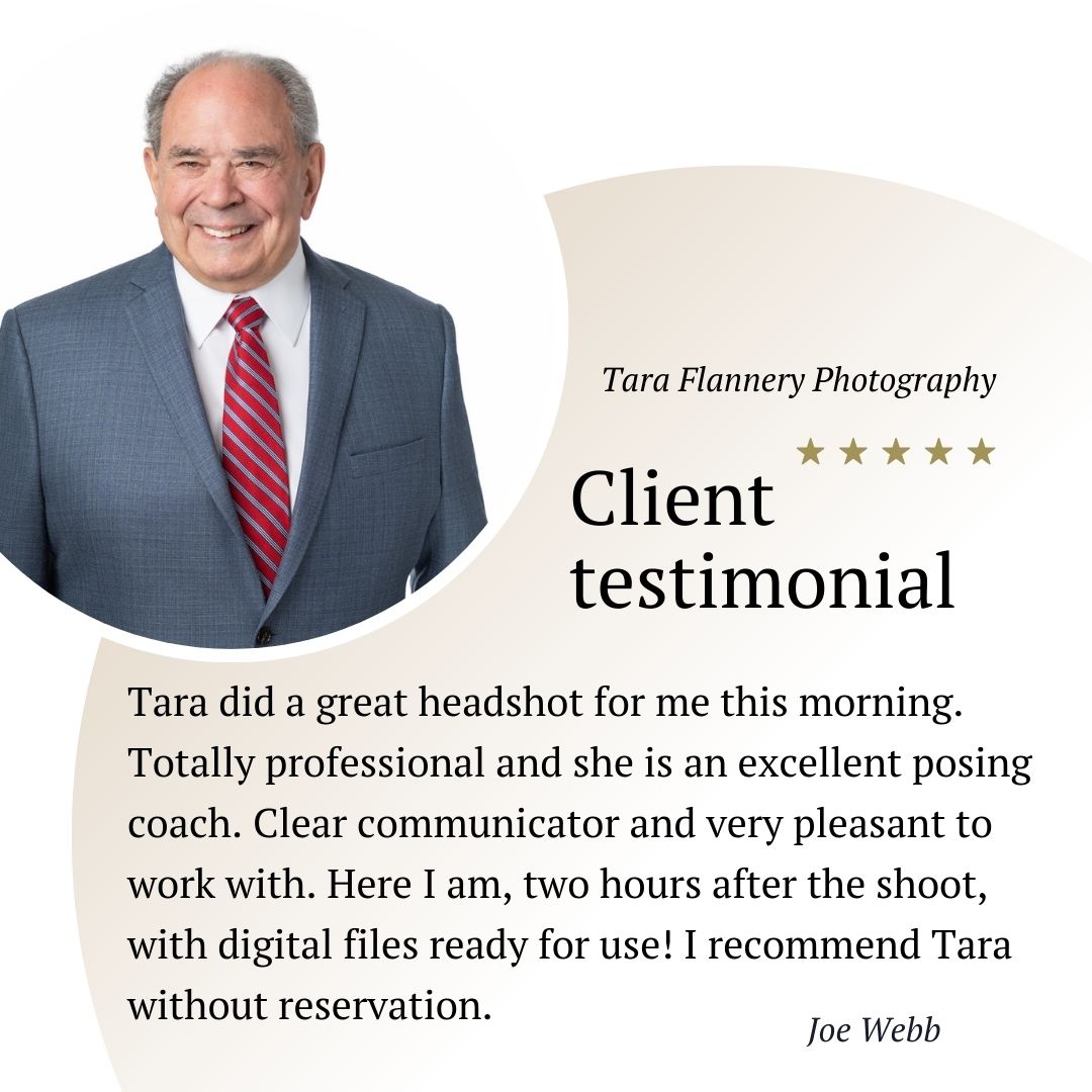 5-star client testimonial for Tara Flannery Photography