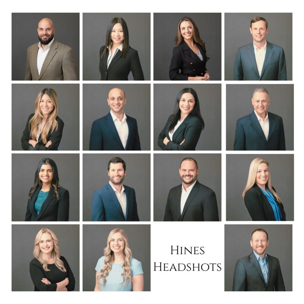 event headshots for Hines Buildings in downtown Houston