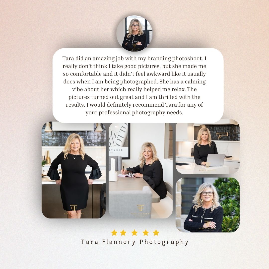 Client testimonial from a branding photo session.